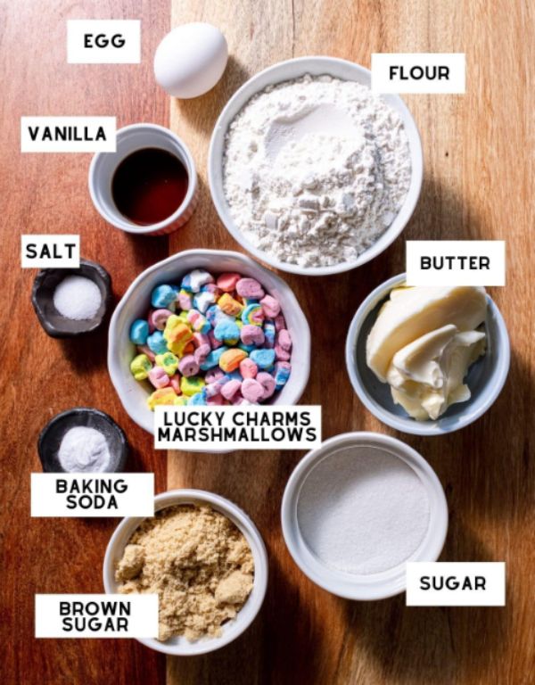 Ingredients Needed lucky charms cookies