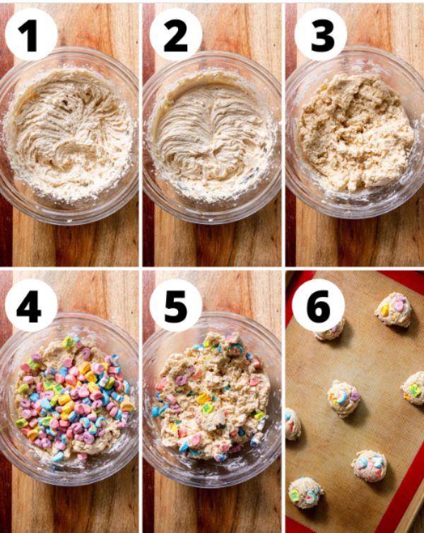 Step By Step Instructions lucky charms cookies