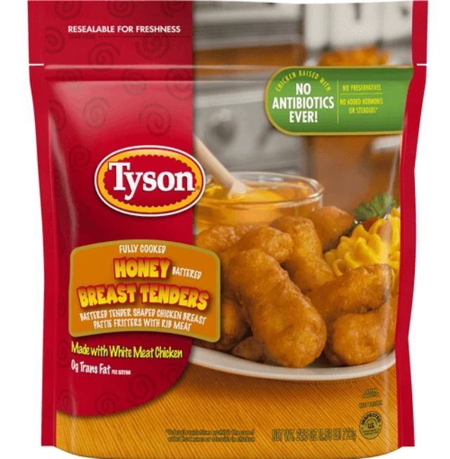 Tyson Honey Battered Chicken Tenders Nutrition Facts